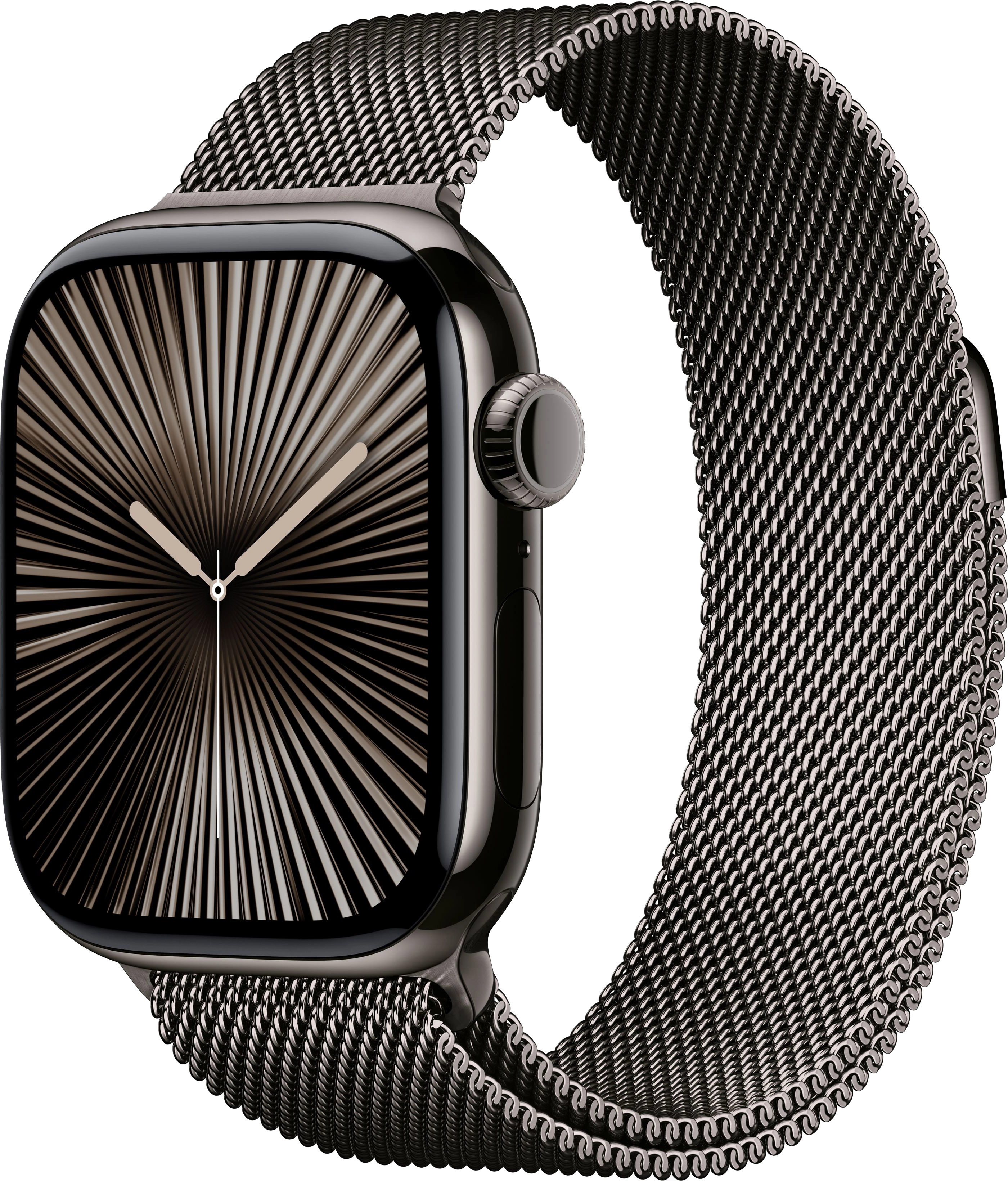 умные часы apple watch s10 42 mm slate titanium case with slate milanese loop
