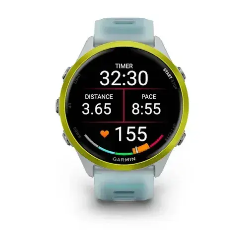 умные часы watch garmin forerunner 570 47mm yellow whitestone/turquoise 010-02971-01