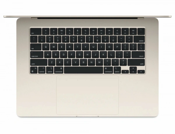 ноутбукapple macbook air 15 (2025) m4 24/512 starlight (mc6k4)