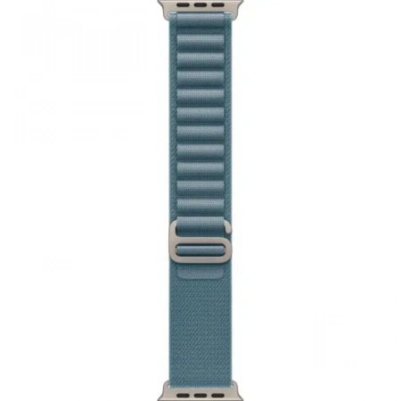 умные часы apple watch ultra 3 49 natural titanium case with m light blue alpine loop
