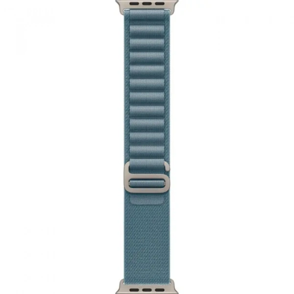 умные часы apple watch ultra 3 49 natural titanium case with m light blue alpine loop