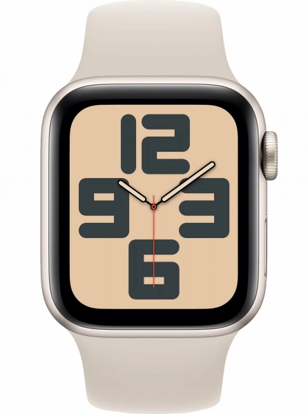умные часы apple watch se 2 (2024) 44 s/m starlight sport band