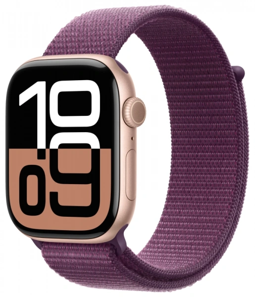 умные часы apple watch s10 46 mm rose gold aluminum case sport loop