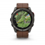 умные часы watch garmin fenix 8 pro 51mm amoled sapphire titanium carbon grey chestnut leather 010-03199-40