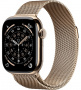 умные часы apple watch s11 42mm gold titanium case with milanese loop gold