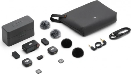 беспроводной микрофон dji mic 3 (2 tx + 1 rx + charging case)