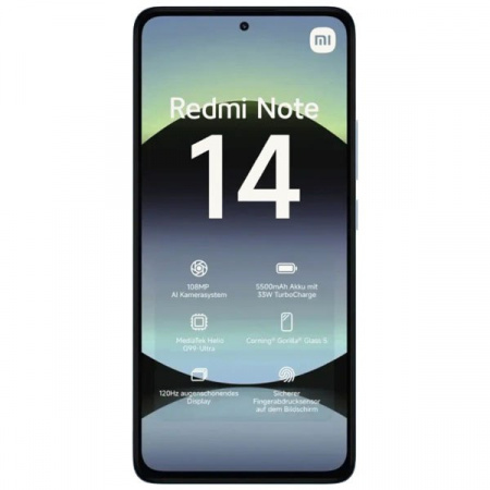 смартфон xiaomi redmi note 14 nfc 8/256 гб ocean blue
