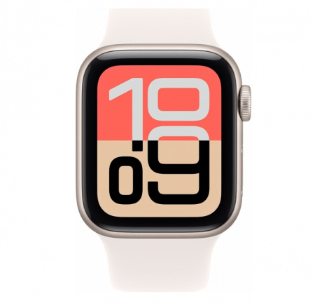 умные часы apple watch se 3 44mm (2025) starlight aluminum case with sport band starlight m/l