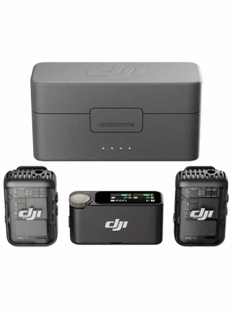 беспроводной микрофон dji mic 2 (2 tx + 1 rx + charging case)