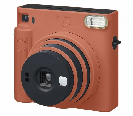 фотоаппарат моментальной печати fujifilm instax square sq1 orange (+ 10 sheets) 