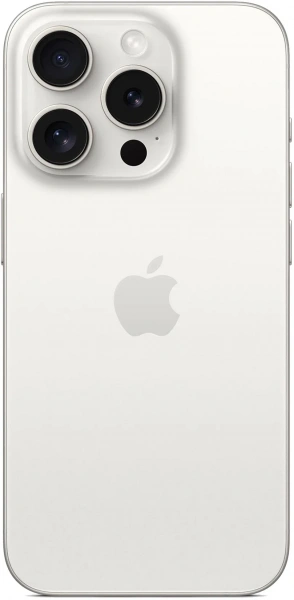 смартфон apple iphone 15 pro max 256 гб, white titanium (nano-sim + nano-sim)