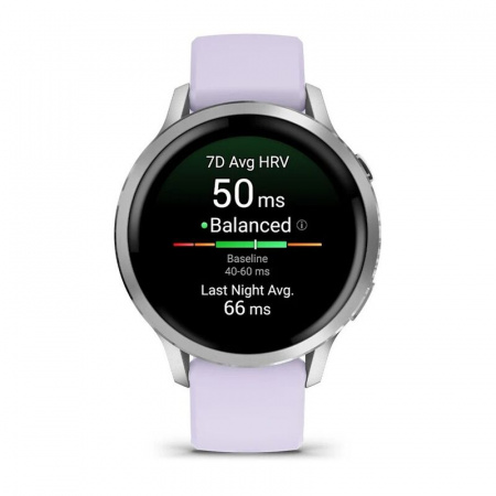 умные часы watch garmin venu 4 41 mm silver purple 010-03013-01